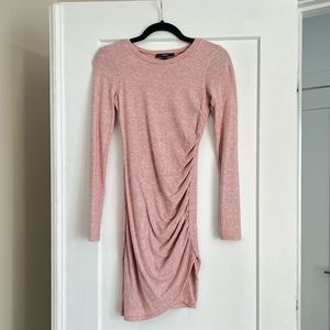 Love Simply Heather Pink Bodycon Sweater Dress xs